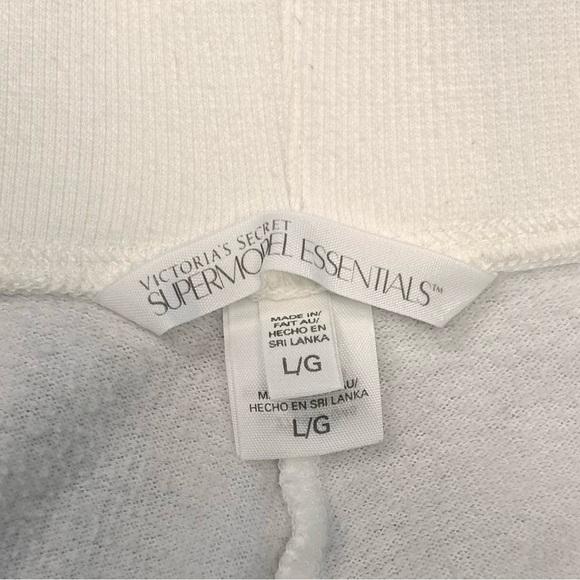 Vintage Y2K Victoria's Secret 2pc Ivory Tracksuit Angel Wings Rhinestones Size L - Picture 15 of 16